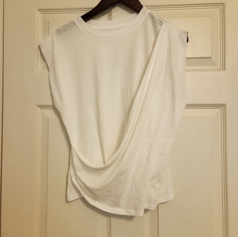 a new day White Muscle Tee - Picture 3 of 6